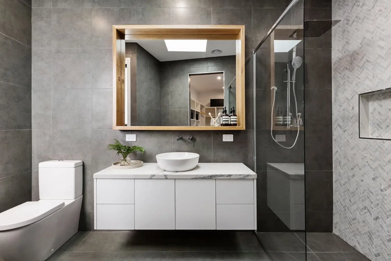 Interior look of a beautiful bathroom after the Bathroom Renovation repair in Dubai by Profixer